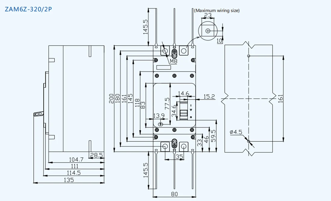 250A Circuit Breaker DC1000V for Battery