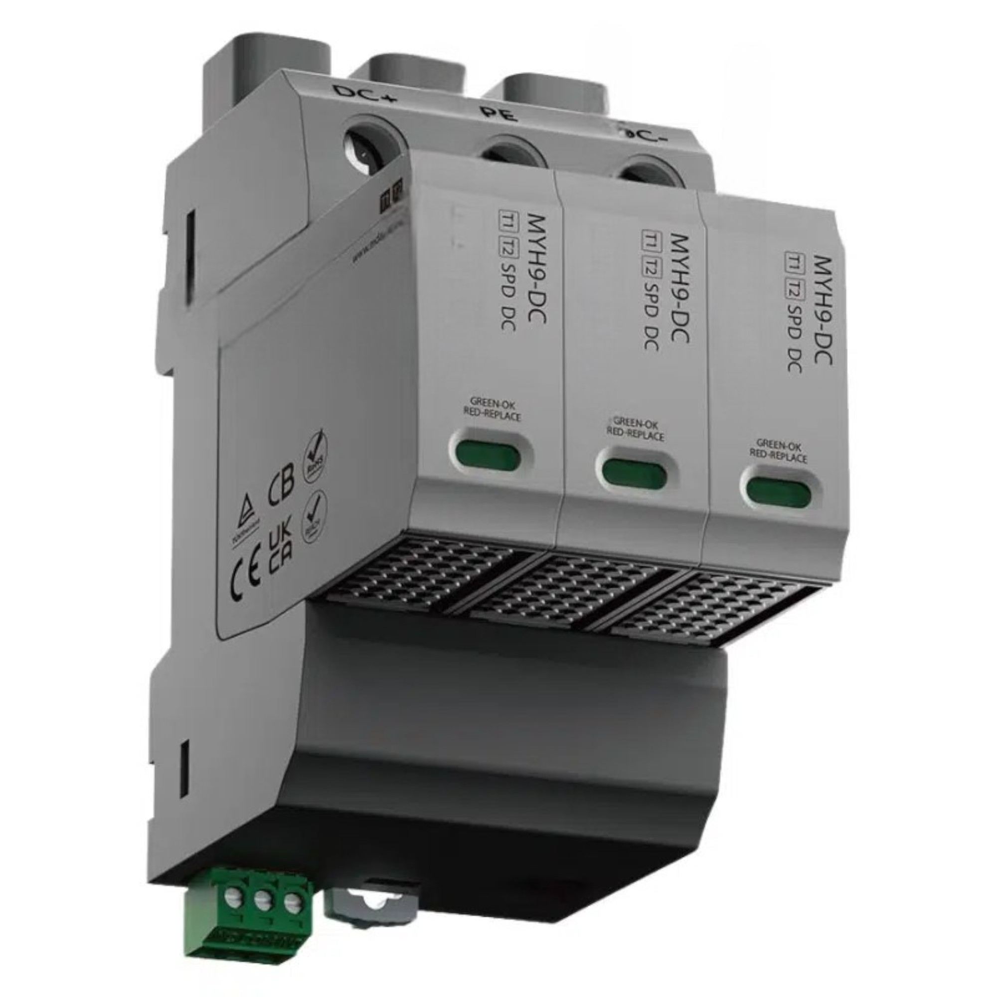 พิมพ์ 1+2 dc spd myh9 | 600 VDC | ใน 20 ka