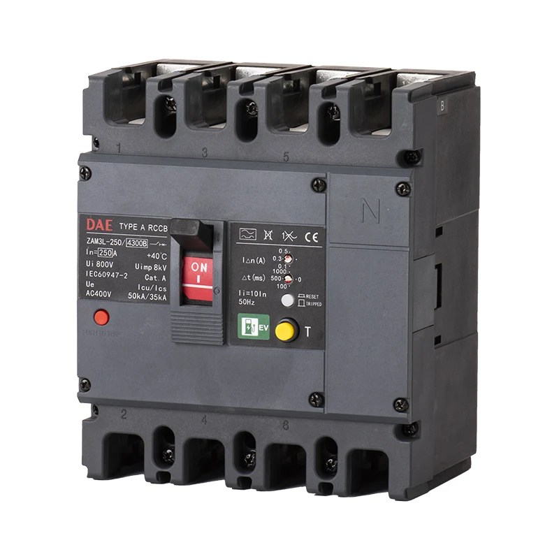 Type-A RCCB สำหรับ EV Charger 3 Pole